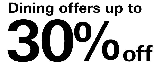 Enjoy 20% off on-site purchases with your card