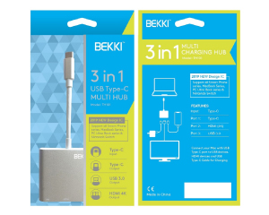 Bekki Type-C 三合一充電數據線