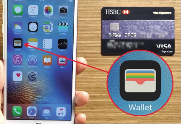 how do you add bank card to iphone