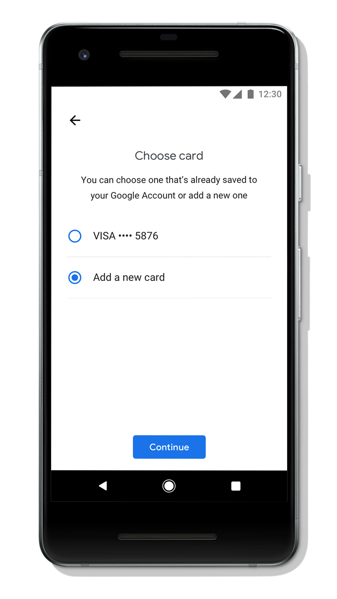 how to add money to google pay with credit card